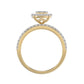 LADIES TRIOS SET 1.50CT ROUND DIAMOND 10K YELLOW GOLD