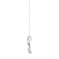 LADIES PENDANT 0.10CT ROUND DIAMOND 10K WHITE GOLD