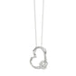 LADIES PENDANT 0.10CT ROUND DIAMOND 10K WHITE GOLD