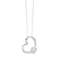 LADIES PENDANT 0.10CT ROUND DIAMOND 10K WHITE GOLD