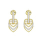 LADIES EARRINGS 0.25CT ROUND DIAMOND 14K YELLOW GOLD