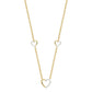 LADIES NECKLACE 0.20CT ROUND DIAMOND 14K YELLOW GOLD