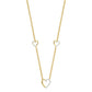 LADIES NECKLACE 0.20CT ROUND DIAMOND 14K YELLOW GOLD