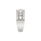 MEN'S BAND 0.50CT ROUND DIAMOND 14K WHITE GOLD