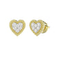 LADIES EARRINGS 0.20CT ROUND DIAMOND 14K YELLOW GOLD