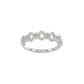 LADIES RING 0.15CT ROUND DIAMOND 14K WHITE GOLD