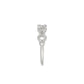 LADIES RING 0.15CT ROUND DIAMOND 14K WHITE GOLD