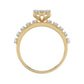 LADIES TRIO RING 1.30CT ROUND DIAMOND 10K YELLOW GOLD