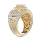 LADIES RING 2.00CT ROUND DIAMOND 10K YELLOW GOLD
