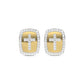 LADIES EARRINGS 0.25CT ROUND DIAMOND 10K YELLOW GOLD