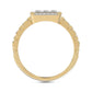 LADIES RING 1.00CT ROUND DIAMOND 10K YELLOW GOLD
