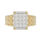 LADIES RING 1.00CT ROUND DIAMOND 10K YELLOW GOLD