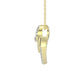LADIES PENDANT WITH CHAIN 0.13CT ROUND DIAMOND 14K YELLOW GOLD