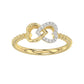 LADIES RING 0.10CT ROUND DIAMOND 10K YELLOW GOLD