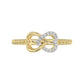 LADIES RING 0.10CT ROUND DIAMOND 10K YELLOW GOLD