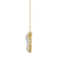 LADIES PENDANT WITH CHAIN 0.20CT ROUND DIAMOND 10K YELLOW GOLD