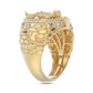 MEN'S RING 0.50CT ROUND DIAMOND 10K YELLOW GOLD
