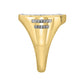 MEN'S RING 0.50CT ROUND DIAMOND 10K YELLOW GOLD