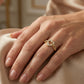 LADIES RING 0.05CT ROUND DIAMOND 10K YELLOW GOLD