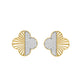 LADIES EARRINGS 0.15CT ROUND DIAMOND 10K YELLOW GOLD
