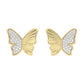 LADIES EARRINGS 0.16CT ROUND DIAMOND 10K YELLOW GOLD