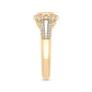 LADIES RING 0.50CT ROUND DIAMOND 10K YELLOW GOLD