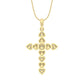 LADIES PENDANT WITH CHAIN 0.25CT ROUND DIAMOND 10K YELLOW GOLD
