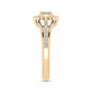 LADIES RING 0.33CT ROUND DIAMOND 10K YELLOW GOLD