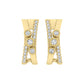 LADIES EARRINGS 0.30CT ROUND DIAMOND 10K YELLOW GOLD