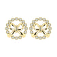 LADIES EARRINGS 0.25CT ROUND DIAMOND 10K YELLOW GOLD