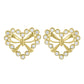 LADIES EARRINGS 0.25CT ROUND DIAMOND 10K YELLOW GOLD