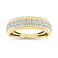 LADIES BAND 0.50CT ROUND DIAMOND 10K YELLOW GOLD