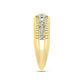 LADIES BAND 0.50CT ROUND DIAMOND 10K YELLOW GOLD