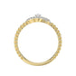 10K Yellow Gold Ladies Diamond Ring Featuring 0.15 Ct Round Diamonds. Stylish Fine Jewelry Piece Perfect For Daily Wear And Gifting.