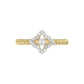 10K Yellow Gold Ladies Diamond Ring Featuring 0.15 Ct Round Diamonds. Stylish Fine Jewelry Piece Perfect For Daily Wear And Gifting.