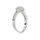 Ladies 0.20Ct Round Diamond Sterling Silver White Engagement Ring � Elegant Promise Ring For Women