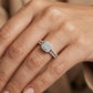 Ladies 0.20Ct Round Diamond Sterling Silver White Engagement Ring � Elegant Promise Ring For Women