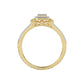 LADIES RING 0.20CT ROUND DIAMOND 10K YELLOW GOLD