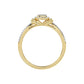 LADIES RING 0.25CT ROUND DIAMOND 10K YELLOW GOLD