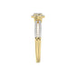 LADIES RING 0.25CT ROUND DIAMOND 10K YELLOW GOLD