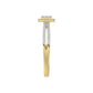 LADIES RING 0.20CT ROUND DIAMOND 10K YELLOW GOLD