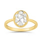 LADIES RING 0.20CT ROUND/BAGUETTE DIAMOND 10K YELLOW GOLD