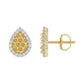 LADIES RING 0.20CT ROUND DIAMOND 10K YELLOW GOLD