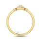 LADIES RING 0.10CT ROUND DIAMOND 10K YELLOW GOLD
