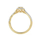 LADIES RING 0.25CT ROUND DIAMOND 10K YELLOW GOLD