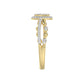 LADIES RING 0.25CT ROUND DIAMOND 10K YELLOW GOLD