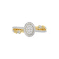 LADIES RING 0.25CT ROUND DIAMOND 10K YELLOW GOLD