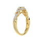 LADIES RING 0.25CT ROUND DIAMOND 10K YELLOW GOLD