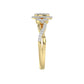 LADIES RING 0.25CT ROUND DIAMOND 10K YELLOW GOLD