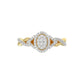 LADIES RING 0.25CT ROUND DIAMOND 10K YELLOW GOLD